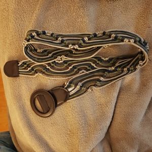 Multi-Colored Olive Belt